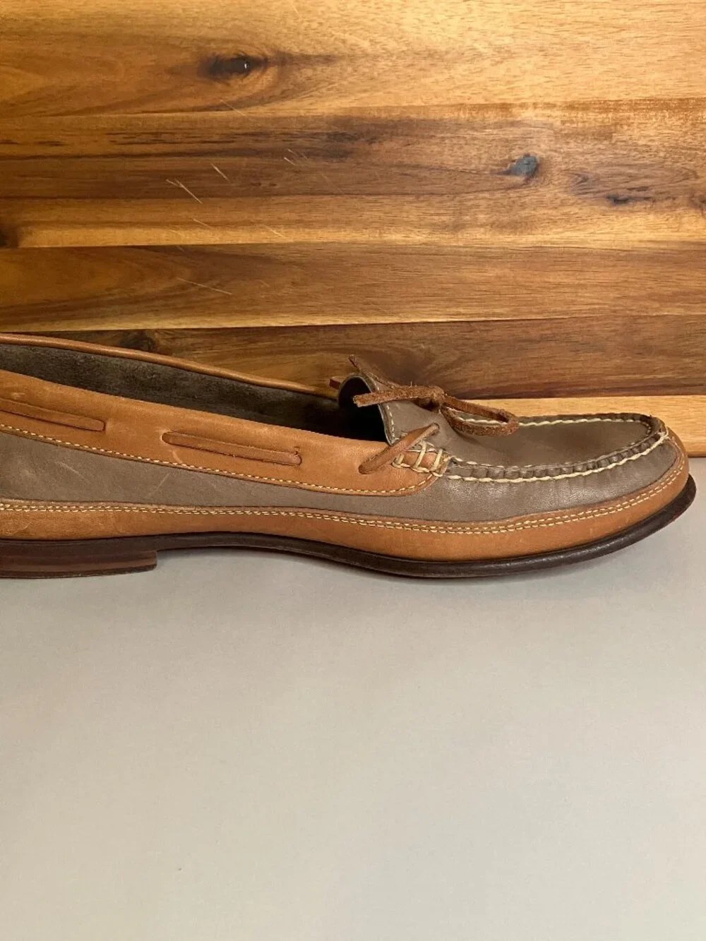 Vintage Cole Haan Country Men's 10M Boat Shoe Loafers Leather Made in Brazil 59